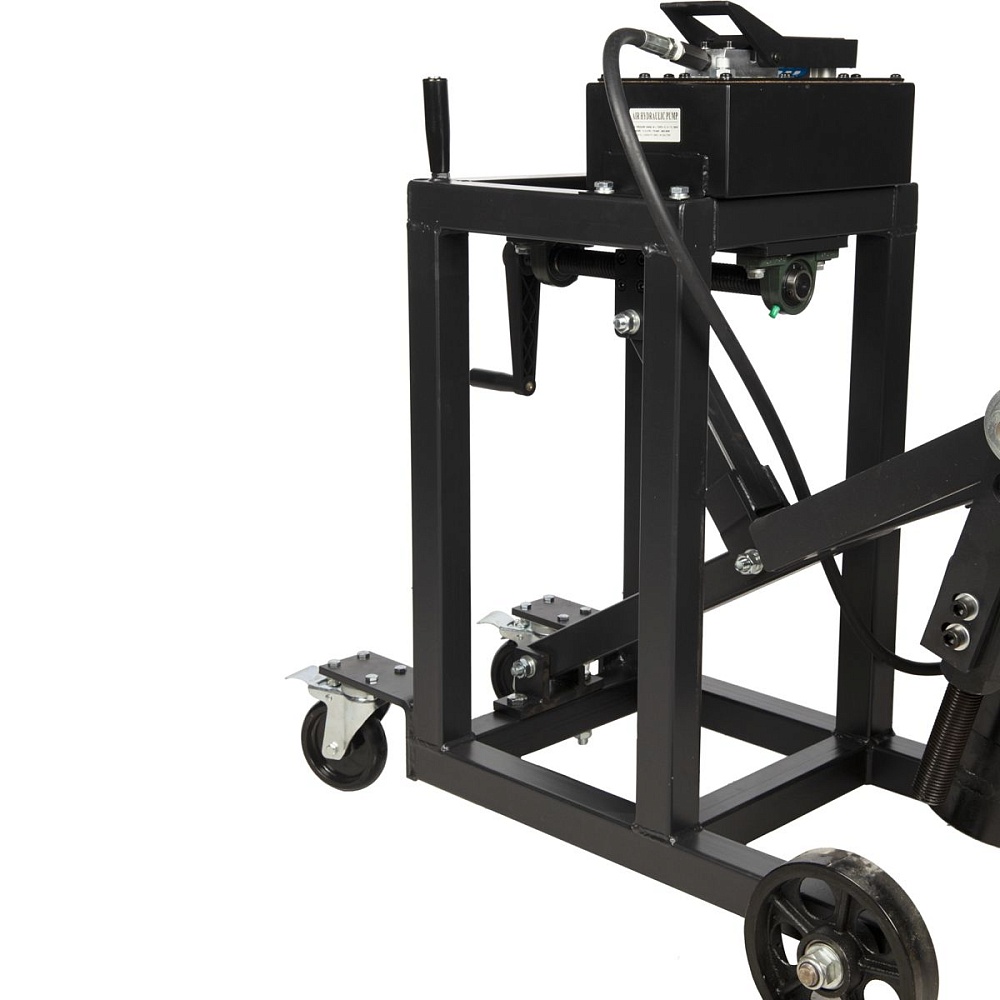 WDK-TKS75E Выпрессовщик шкворней (шкворнедав) гидравлический 75 тонн с рамой и пневмогидравлическим насосом