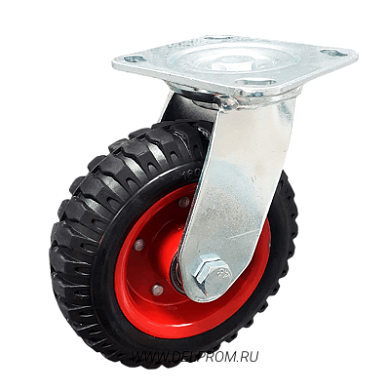 PRS 160 Поворотная рифленая колесная опора д160 (VILS)