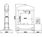 TS0502-3 Пресс гидравлический напольный 100 тонн с электроприводом