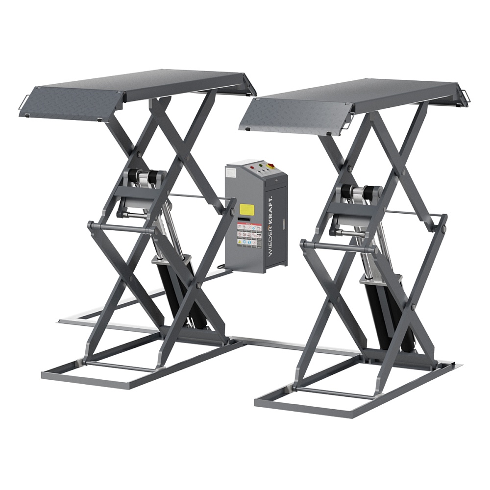 WDK-505X Напольный ножничный автомобильный подъемник, г/п 3.5 т Wiederkraft