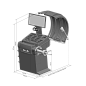 Балансировочный станок (СБМП-60/3D Л) GALAXY Plus SIVIK серый