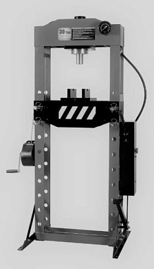 Пресс гидравлический 30 т., с ручным и ножным приводом, Лебедка, цельная металлическая рама, Horex, модель: T61230F арт. HZ 01.1.030J HOREX